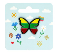 Ženkliukas drugelis Lietuvos trispalvė